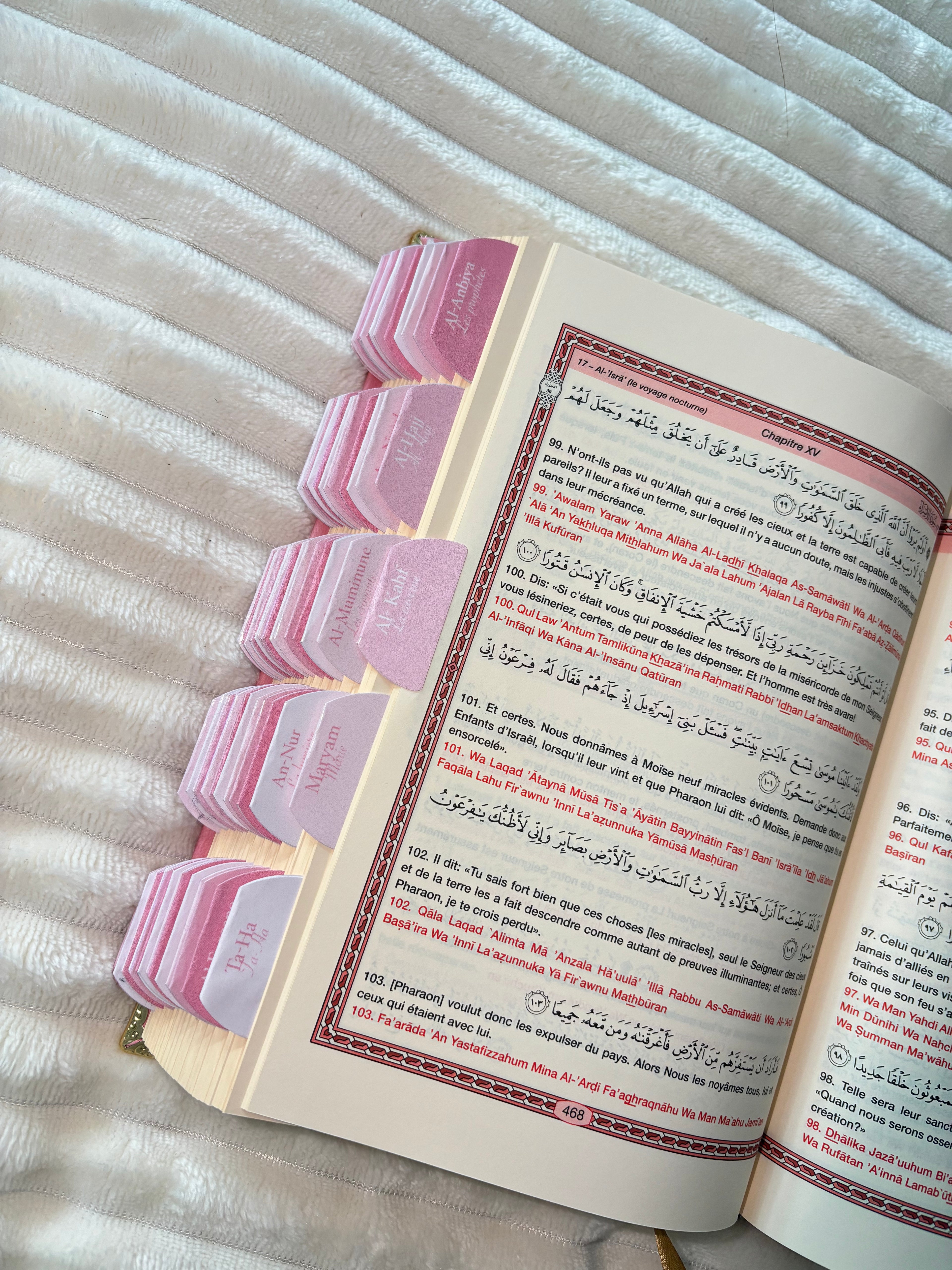 Onglets sourates Dragé (rigide) 🌸