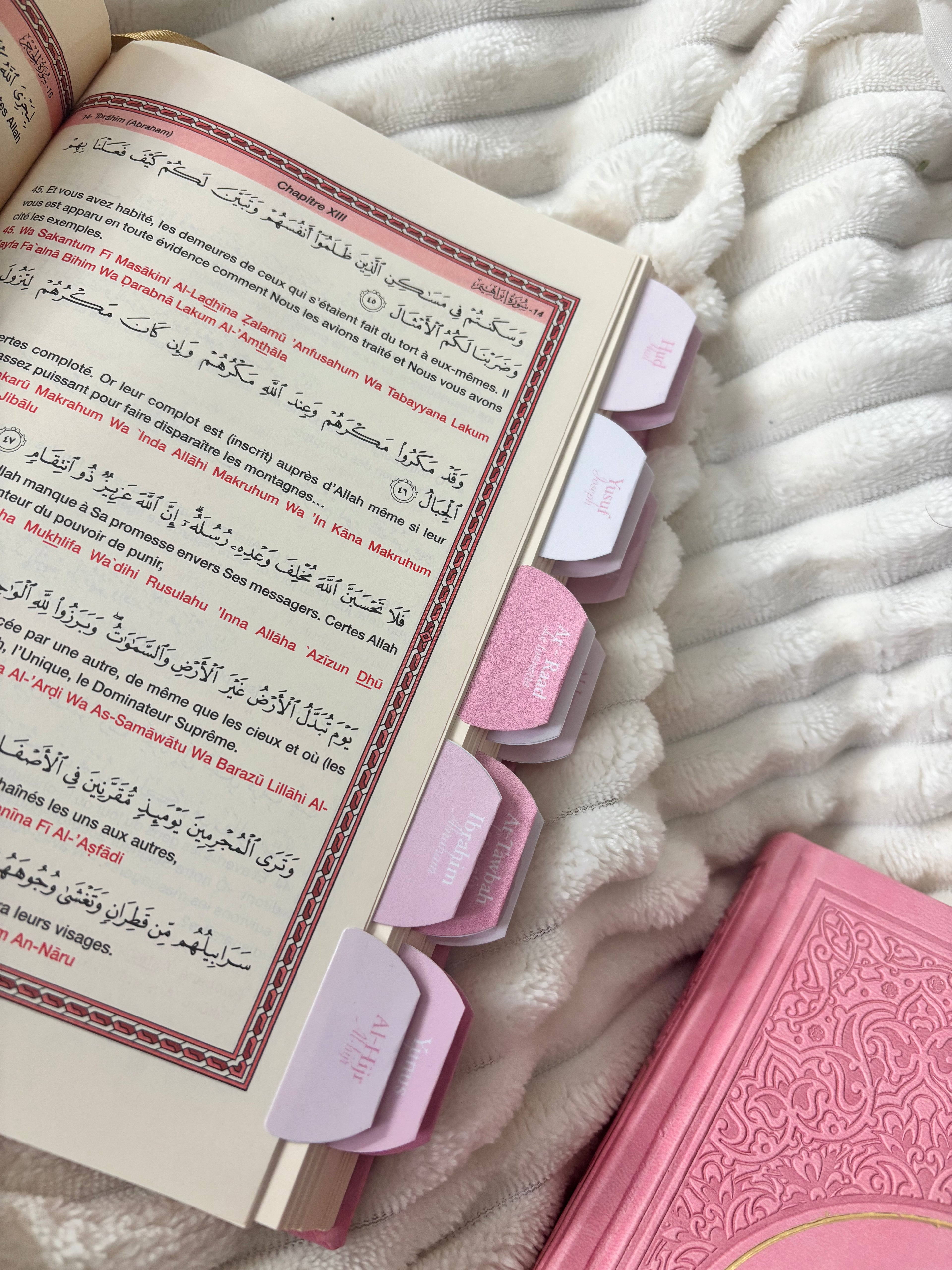 Onglets sourates Dragé (rigide) 🌸