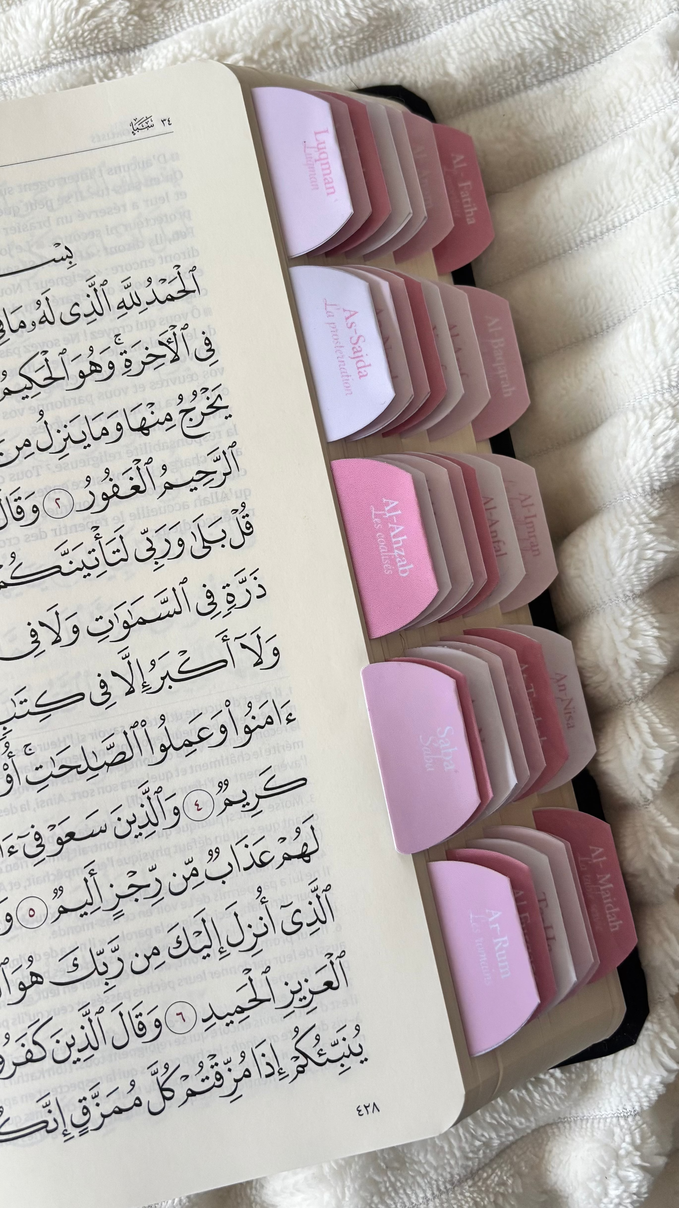 Onglets sourates Dragé (rigide) 🌸